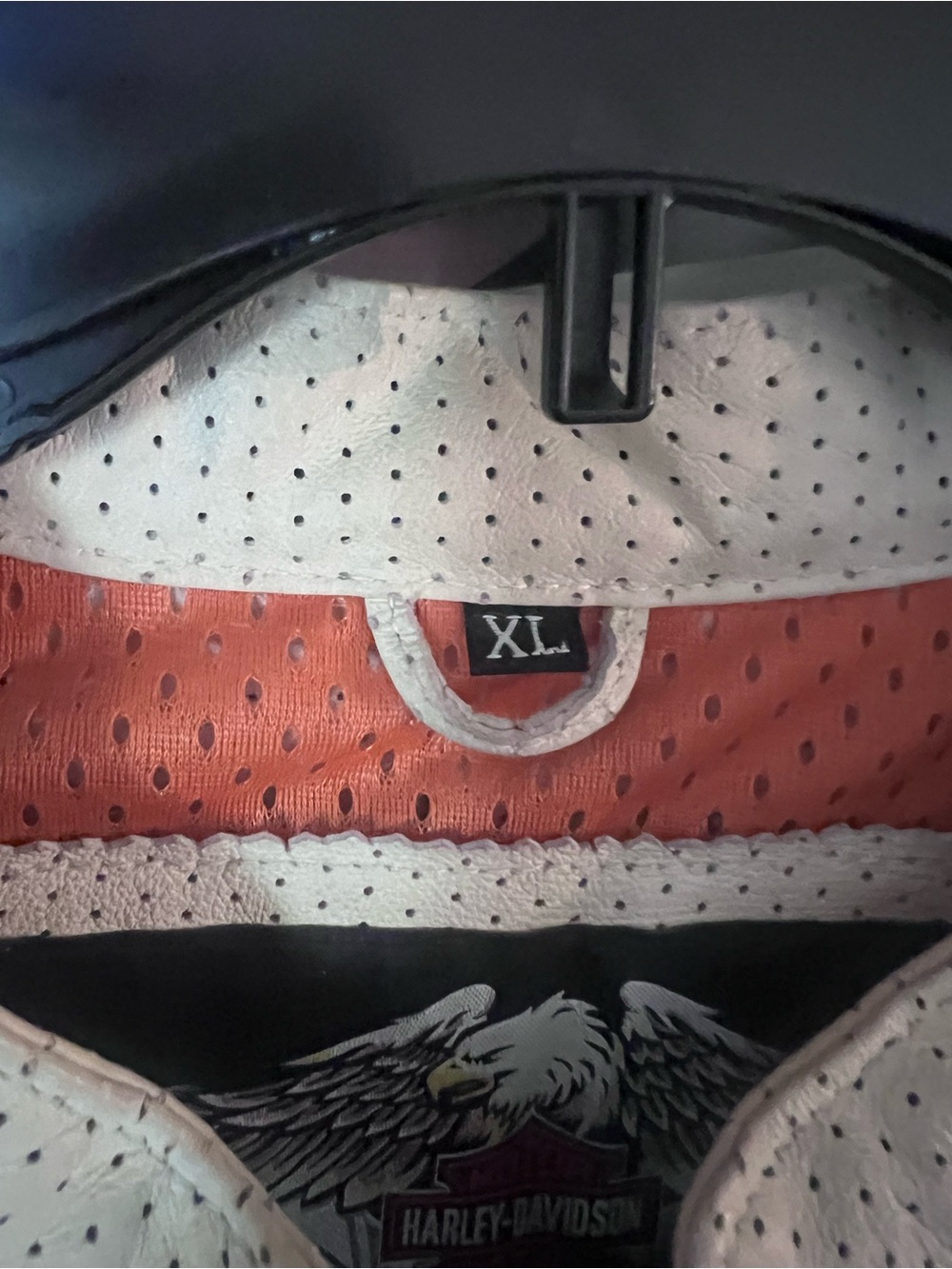 Harley-Davidson Peach and White Zip-Front Mesh Motorcycle Jacket - Picture 6 of 8